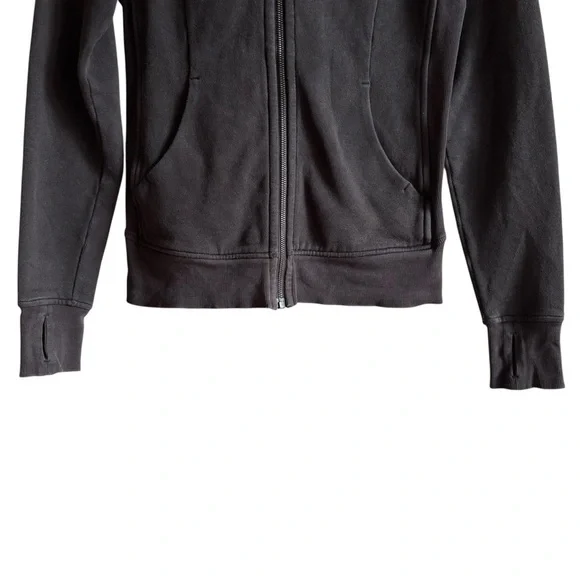 Lululemon Scuba Hoodie Light Cotton Fleece Black Size 4 - Picture 3 of 13
